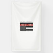 Luckyland Verticale Patriottische Vlag Vintage Spandoek (Verticaal)