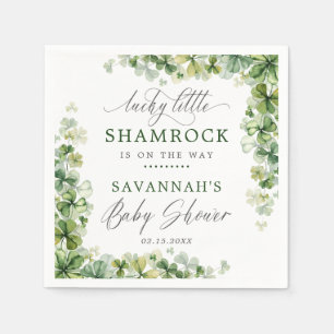 LuckyLittle Shamrock St. Patrick's Day Baby shower Servet