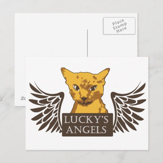 Lucky's Angels Post Card Briefkaart (Voorkant / Achterkant)