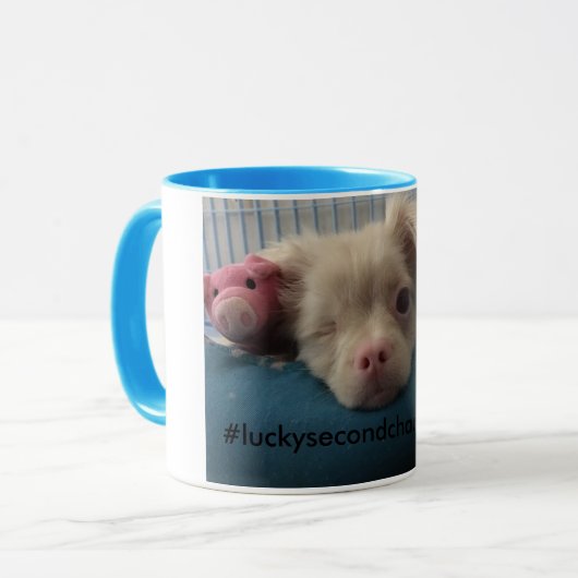 Lucky's Second Chance bij Life Coffee Mok (Voorkant links)