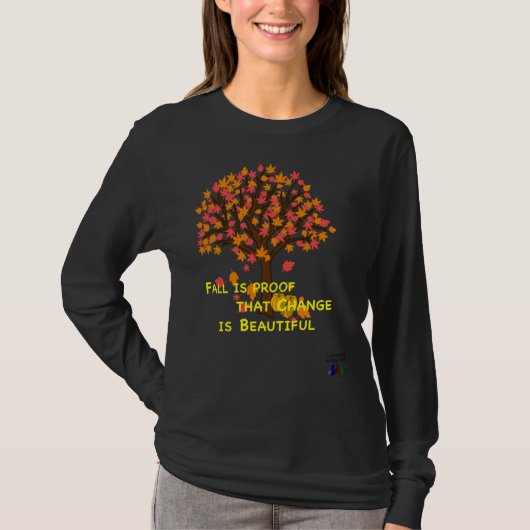 Lucmarty Fall is Proof Maple Leaves Pumpkin Autumn T-shirt (Voorkant)