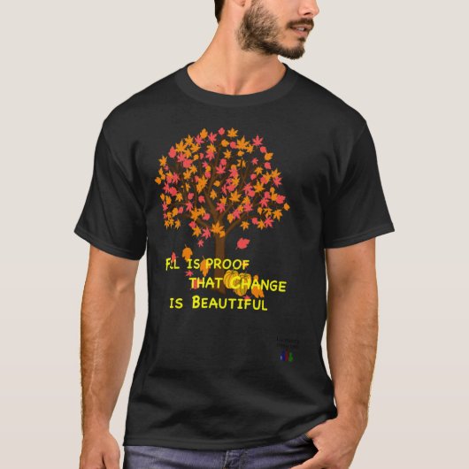 Lucmarty Fall is Proof Maple Leaves Pumpkin Autumn T-shirt (Voorkant)