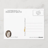 Lucpensiona Garfield, First Lady of the U.S. Briefkaart (Achterkant)