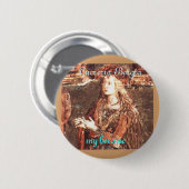 Lucrezia Borgia, mijn heldin Ronde Button 5,7 Cm (Voorkant /achterkant)