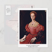 Lucrezia panciatichi portret van Angelo Bronzino Briefkaart (Voorkant / Achterkant)