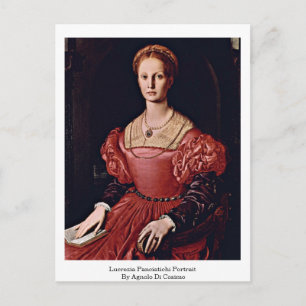 Lucrezia panciatichi portret van Angelo Bronzino Briefkaart