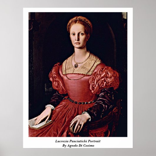 Lucrezia panciatichi portret van Angelo Bronzino Poster (Voorkant)