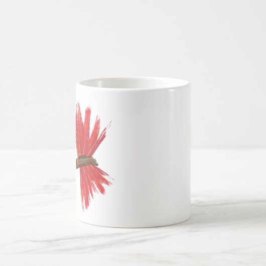 "Lucy" 11 oz witte koffie mok (Center)