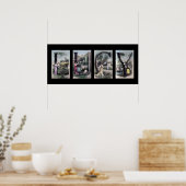 LUCY  Alfabet Letter Name Art Poster (Keuken)