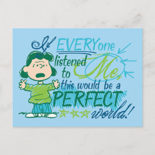 Lucy "Als iedereen naar mij luisterde..." Briefkaart