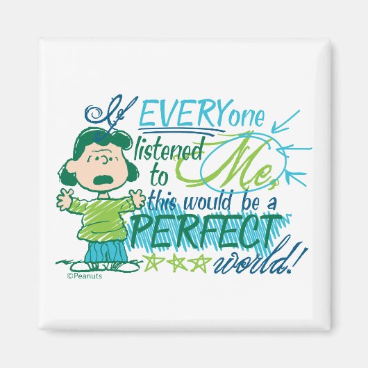 Lucy "Als iedereen naar mij luisterde..." Magneet (Voorkant)