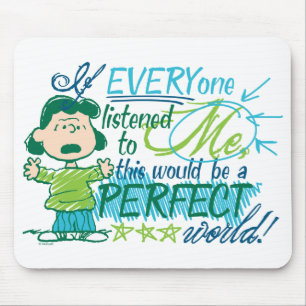 Lucy "Als iedereen naar mij luisterde..." Muismat