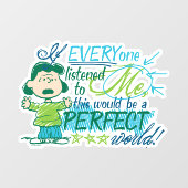 Lucy "Als iedereen naar mij luisterde..." Raamsticker (Vel)