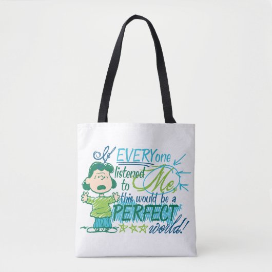 Lucy "Als iedereen naar mij luisterde..." Tote Bag (Voorkant)