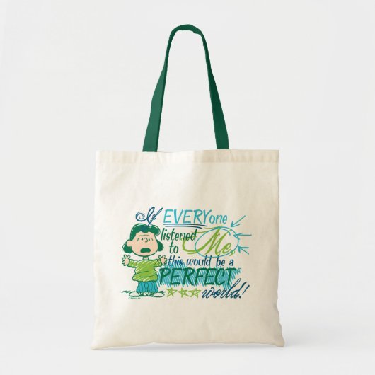 Lucy "Als iedereen naar mij luisterde..." Tote Bag (Voorkant)