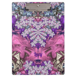 LUCY – BLOEMEN! ~ Paarse roze wit en blauw ~ Klembord