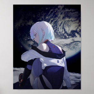 Lucy Cyberpunk Edgerunners Moon Poster