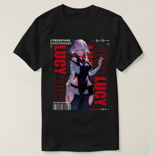 Lucy - Cyberpunk T-shirt (Design voorkant)