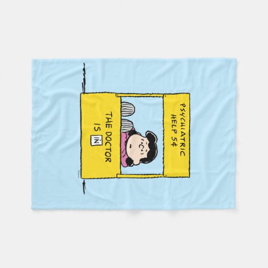 Lucy & de Dokter Is In Fleece Deken (Voorkant (Horizontaal))