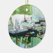 Lucy de Jack Russell Terrier Keramisch Ornament (Links)