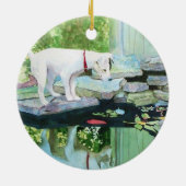 Lucy de Jack Russell Terrier Keramisch Ornament (Achterkant)