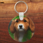 Lucy de labrador puppy, sleutelhanger (Voorkant)