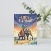 Lucy de Olifant USA Briefkaart (Staand voorkant)