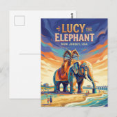 Lucy de Olifant USA Briefkaart (Voorkant / Achterkant)
