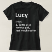 LUCY Definition Persoonlijke naam Funny Birthday G T-shirt (Design voorkant)