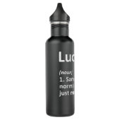 LUCY Definition Persoonlijke naam Funny Birthday G Waterfles (Links)