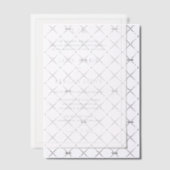 Lucy Dusty Blue Classic Elegant Bruiloft Vellum Uitnodigingen (Offset (Uitnodiging))