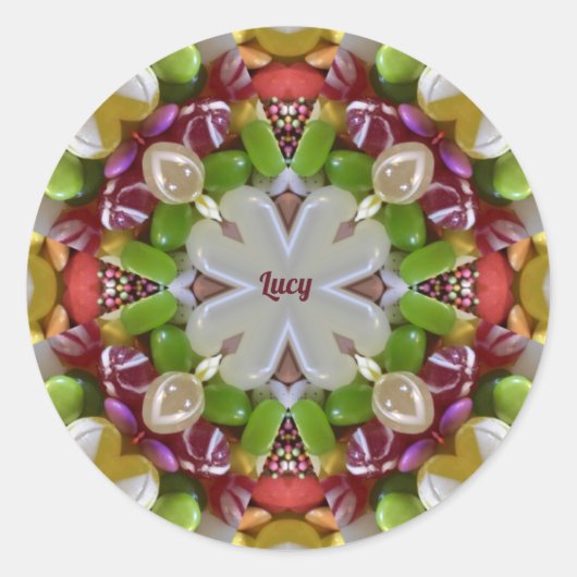 LUCY ~ EASTER SNOEP ~ Classic Round Sticker (Voorkant)