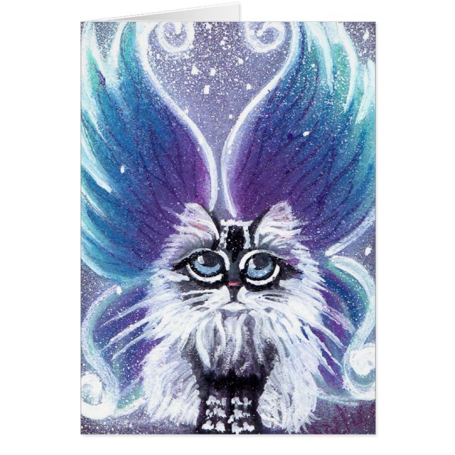 Lucy Fairy Cat Card (Voorkant)