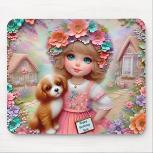 LUCY ~ Floral Birthday Greeting ~ Muismat