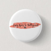 Lucy gaat naar Hollywood Logo Badge Ronde Button 3,2 Cm (Voorkant)
