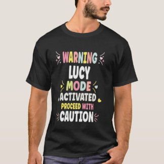 LUCY Gepersonaliseerd Damescadeau Aangepaste LUCY T-shirt