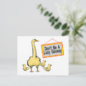 Lucy Goosey Briefkaart (Staand voorkant)