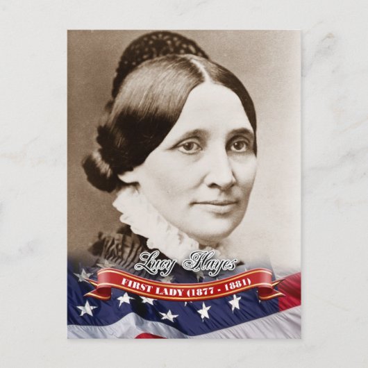 Lucy Hayes, First Lady of the U.S. Briefkaart (Voorkant)