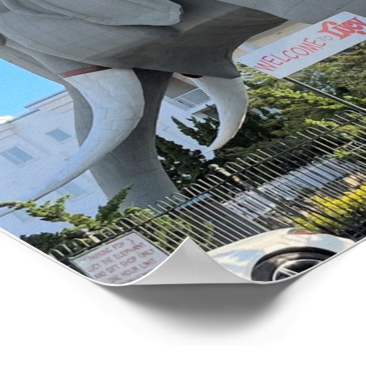 Lucy het Poster Elephant (Hoek)