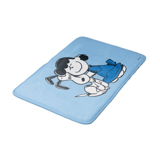 Lucy Hugging Snoopy Badmat (Gekanteld)