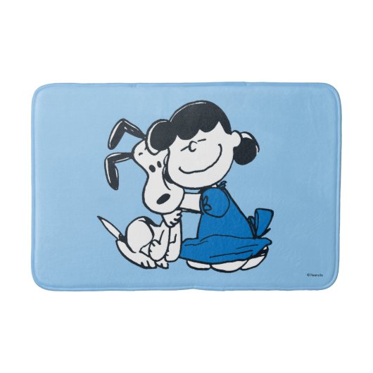Lucy Hugging Snoopy Badmat (Voorkant)