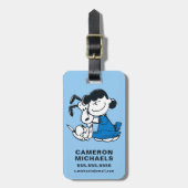 Lucy Hugging Snoopy Bagagelabel (Voorkant verticaal)