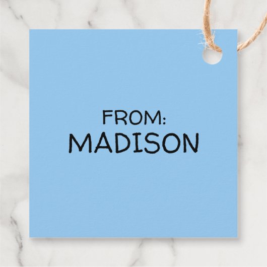 Lucy Hugging Snoopy Bedankjes Labels (Achterkant)