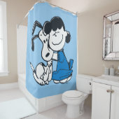 Lucy Hugging Snoopy Douchegordijn (In situ)
