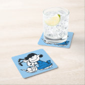Lucy Hugging Snoopy Kartonnen Onderzetters (Insitu)