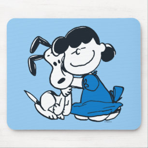Lucy Hugging Snoopy Muismat