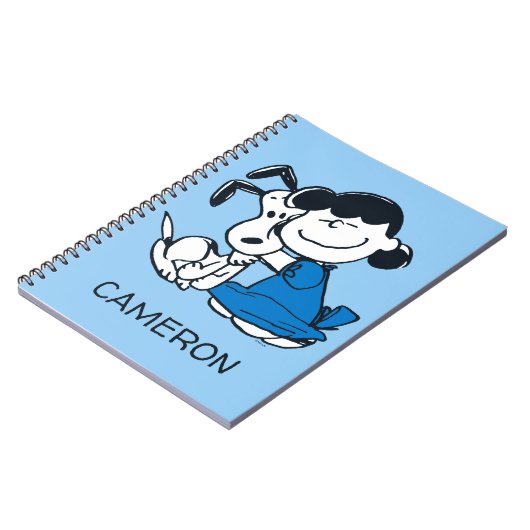Lucy Hugging Snoopy Notitieboek (Linkerzijde)