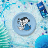 Lucy Hugging Snoopy Papieren Bordje (Feest)