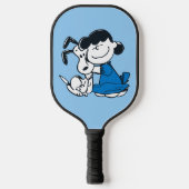 Lucy Hugging Snoopy Pickleball Paddle (Voorkant)