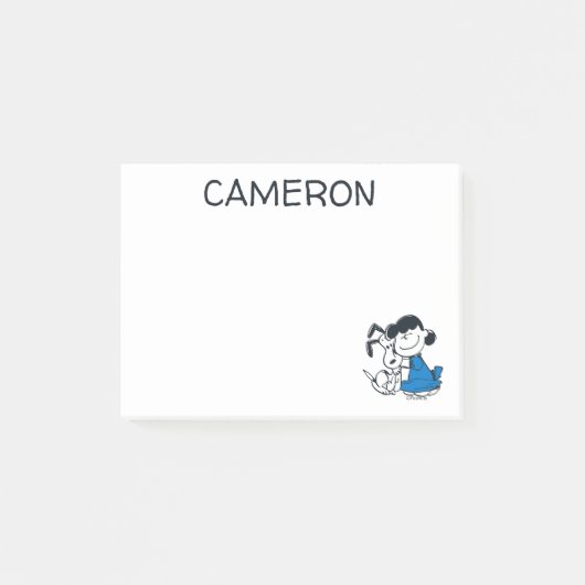 Lucy Hugging Snoopy Post-it® Notes (Voorkant)